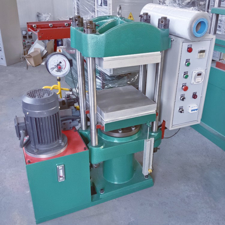 小型實驗室平板硫化機-25噸四柱式橡膠熱壓成型機